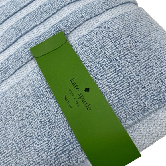 Kate Spade New York Dusty Blue Bath Towel Set of 2 NWT - Picture 7 of 9